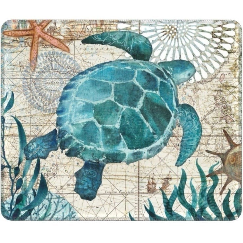 Sea Turtle Ocean Rectangle Mouse Pad, Washable Mousepads, Non-Slip Mouse Mat wit